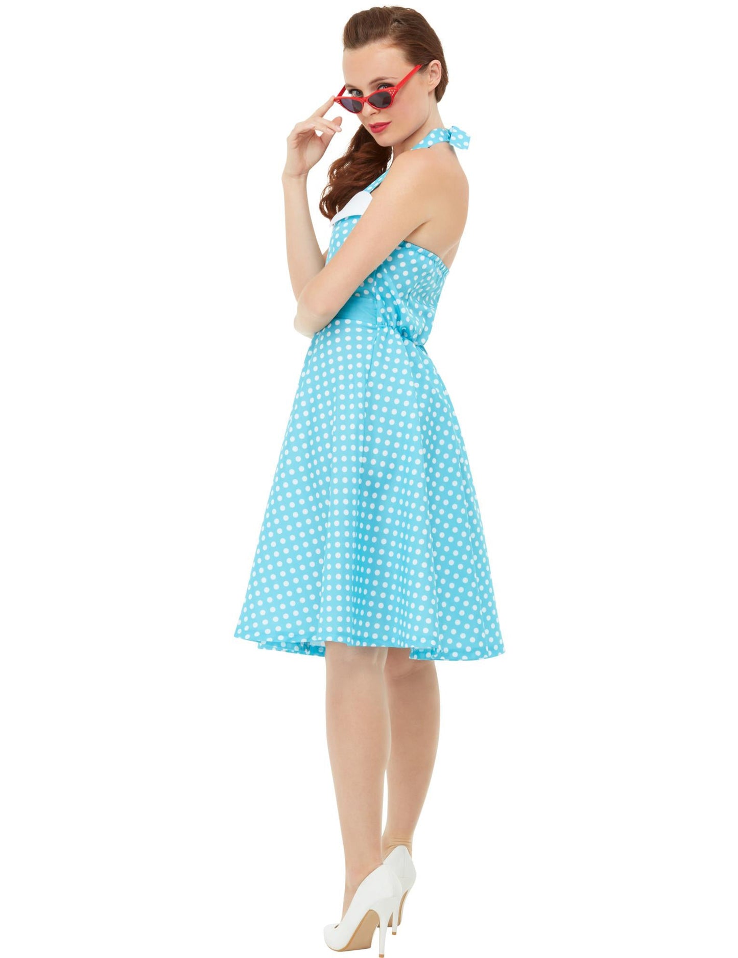 Vue de profil du déguisement pin-up rétro pour femme