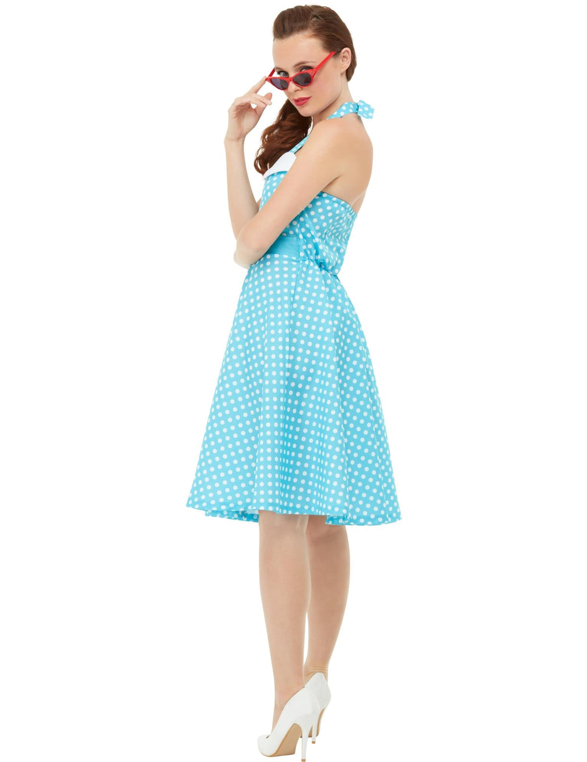 Vue de profil du déguisement pin-up rétro pour femme