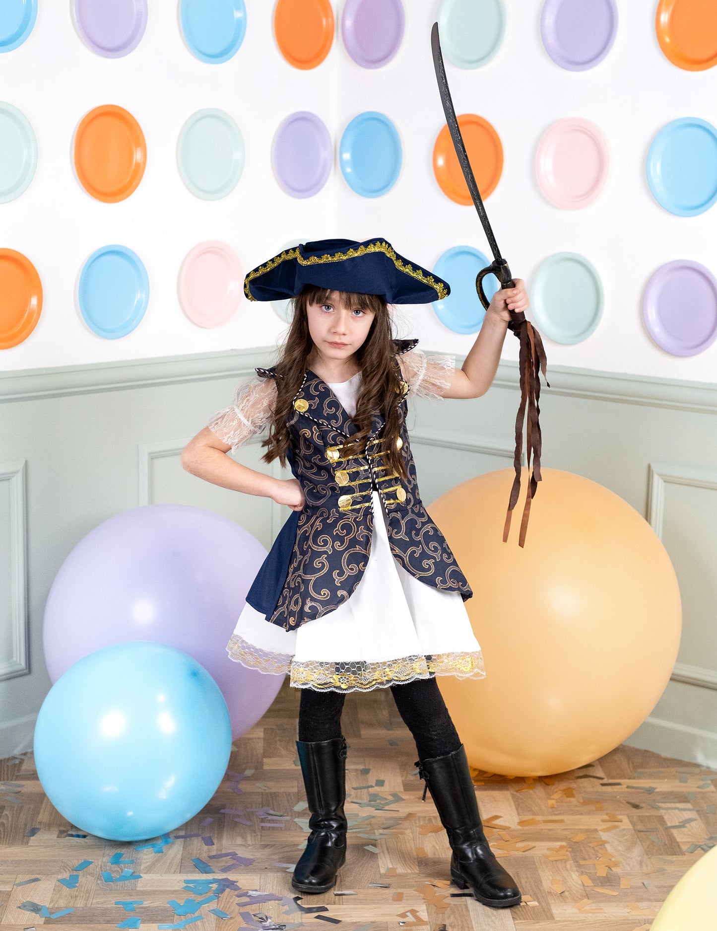 Тъмносин пиратски маскировка