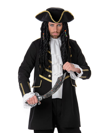 Черен и златен пиратски маскировка