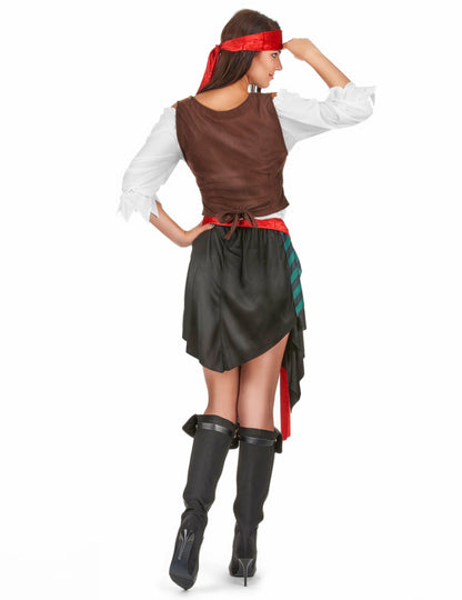 Жена раирана пиратска маскировка