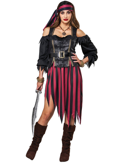 Женски бунтарски пиратски костюм