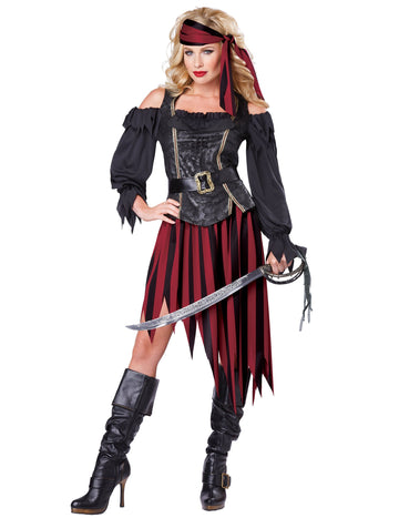 Женски бунтарски пиратски костюм
