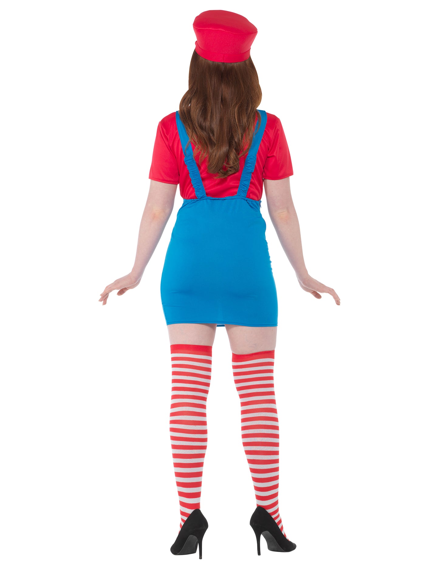 Червен водопроводчик костюм жена