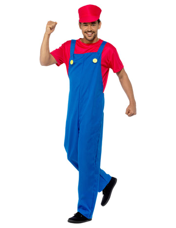 Мъжки костюм за червен водопроводчик