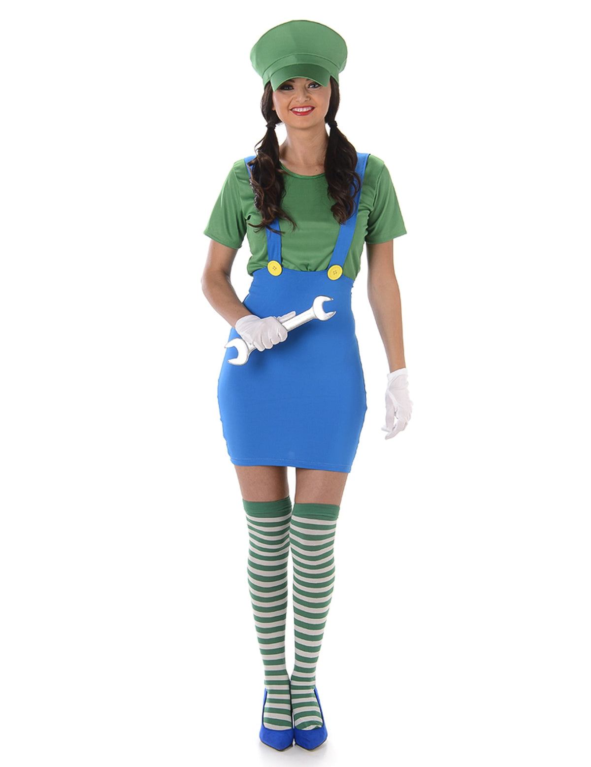 Accessoire clé à molette du déguisement de plombier vert