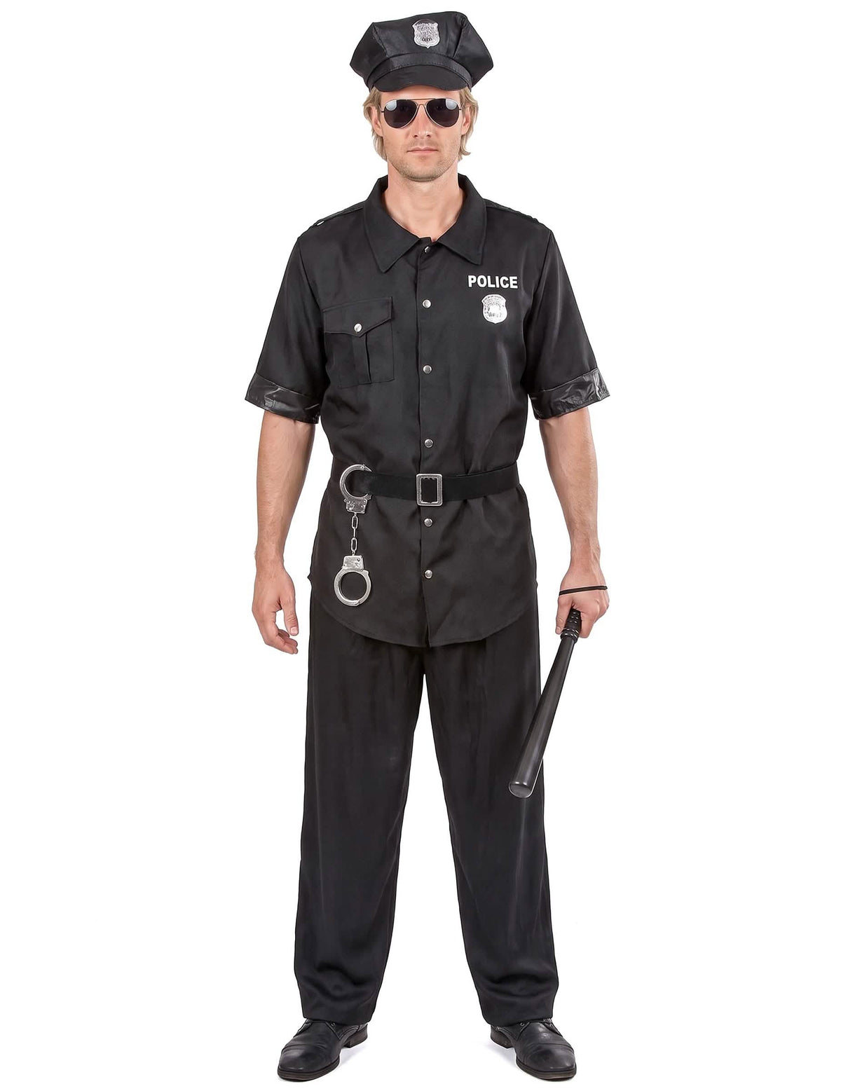 Déguisement policier noir homme