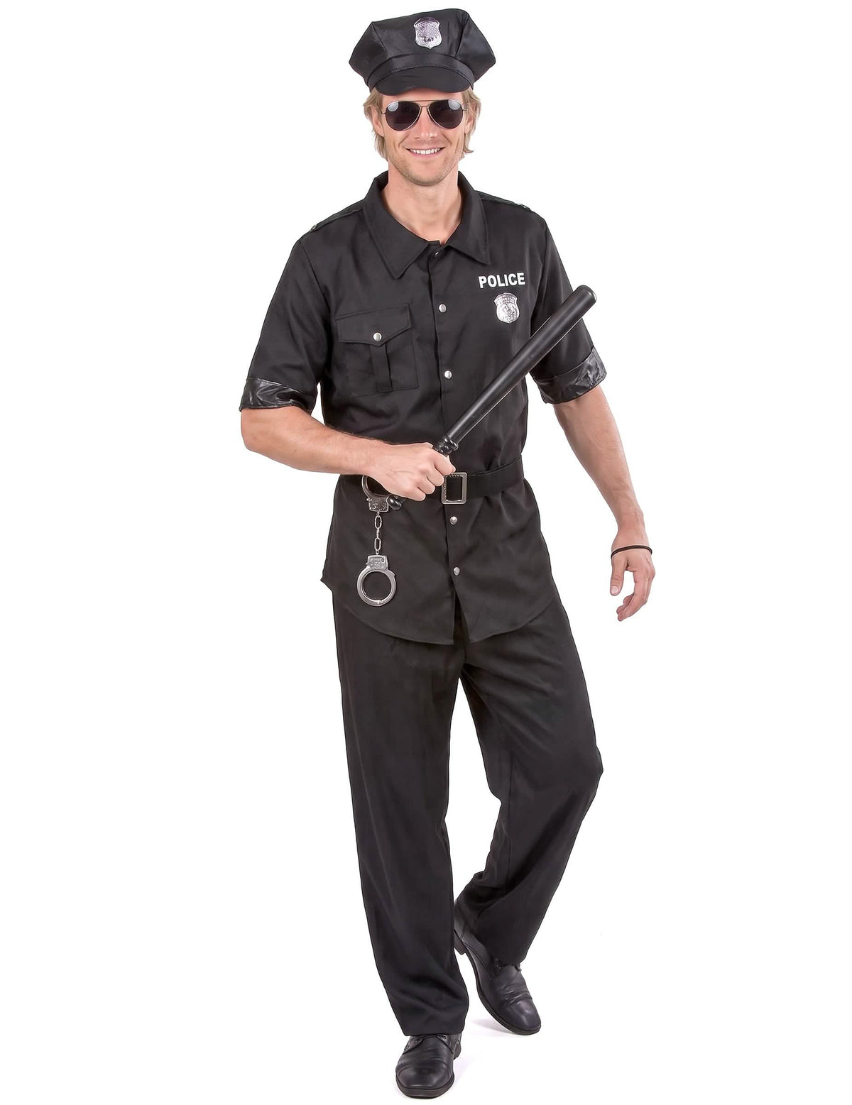 Déguisement policier noir homme