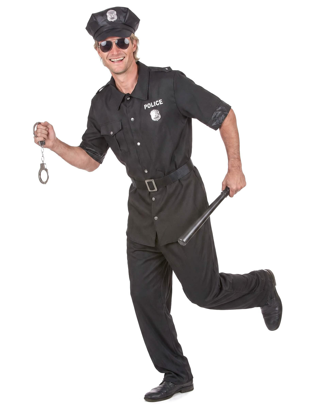 Déguisement policier noir homme