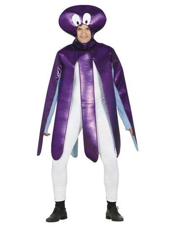 Костюм за възрастни лилави октоподи