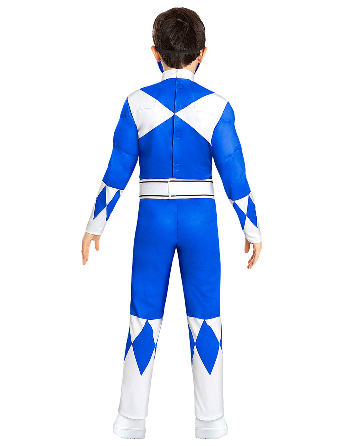 Déguisement Power Ranger musclé pour enfant bleu