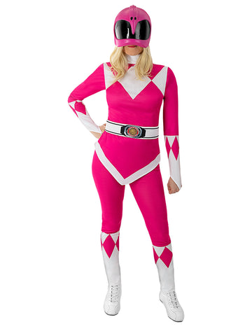 Възрастен розов костюм на Power Ranger