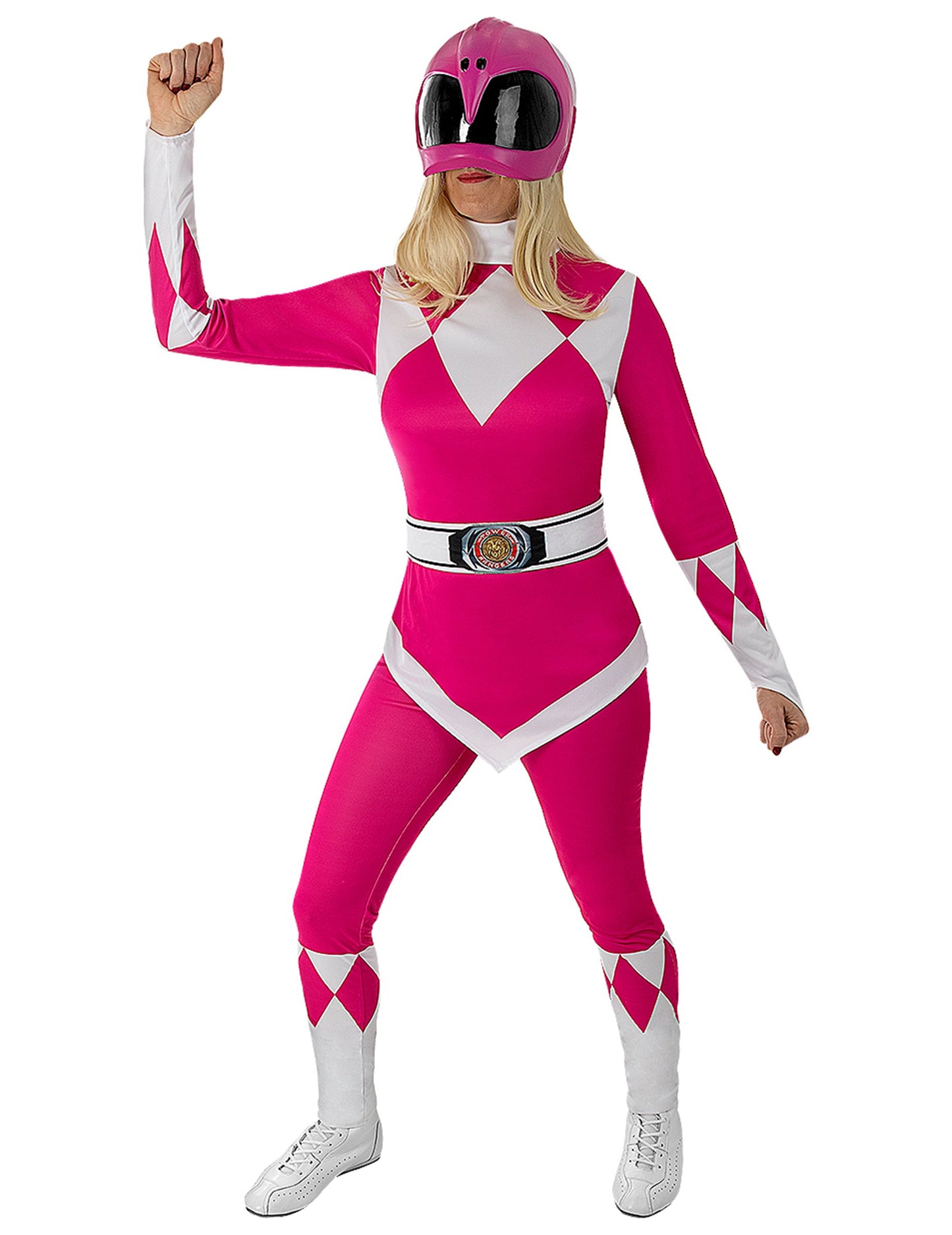 Възрастен розов костюм на Power Ranger