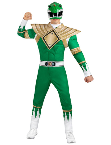 Зелен костюм на Power Ranger за възрастни