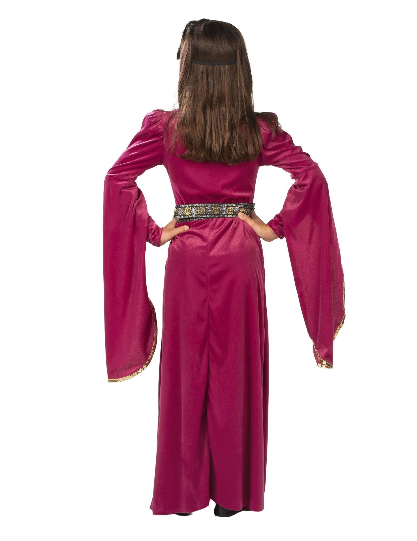 Медеевален принцеса костюм Velvet Pink Girl
