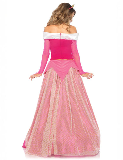 Луксозен розов костюм на принцеса за жени