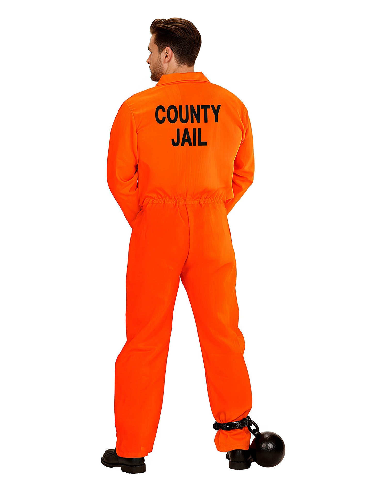 Оранжев мъж от затворник маскират