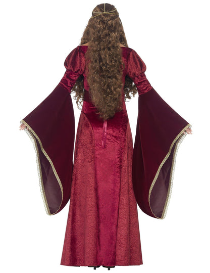 Червено средновековна кралица прикрива жена