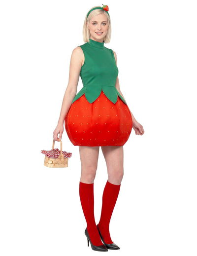 Déguisement robe fraise femme