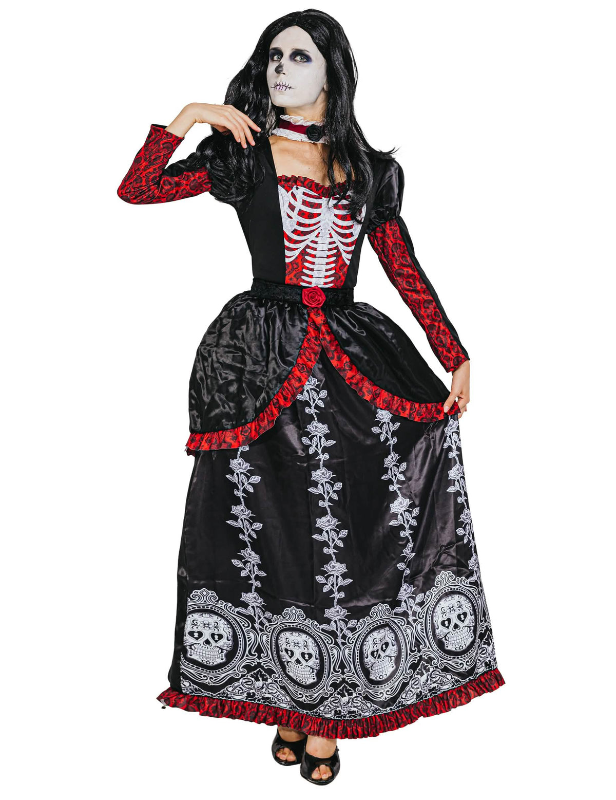 Костюм за двойка скелети Dia de los Muertos за възрастни