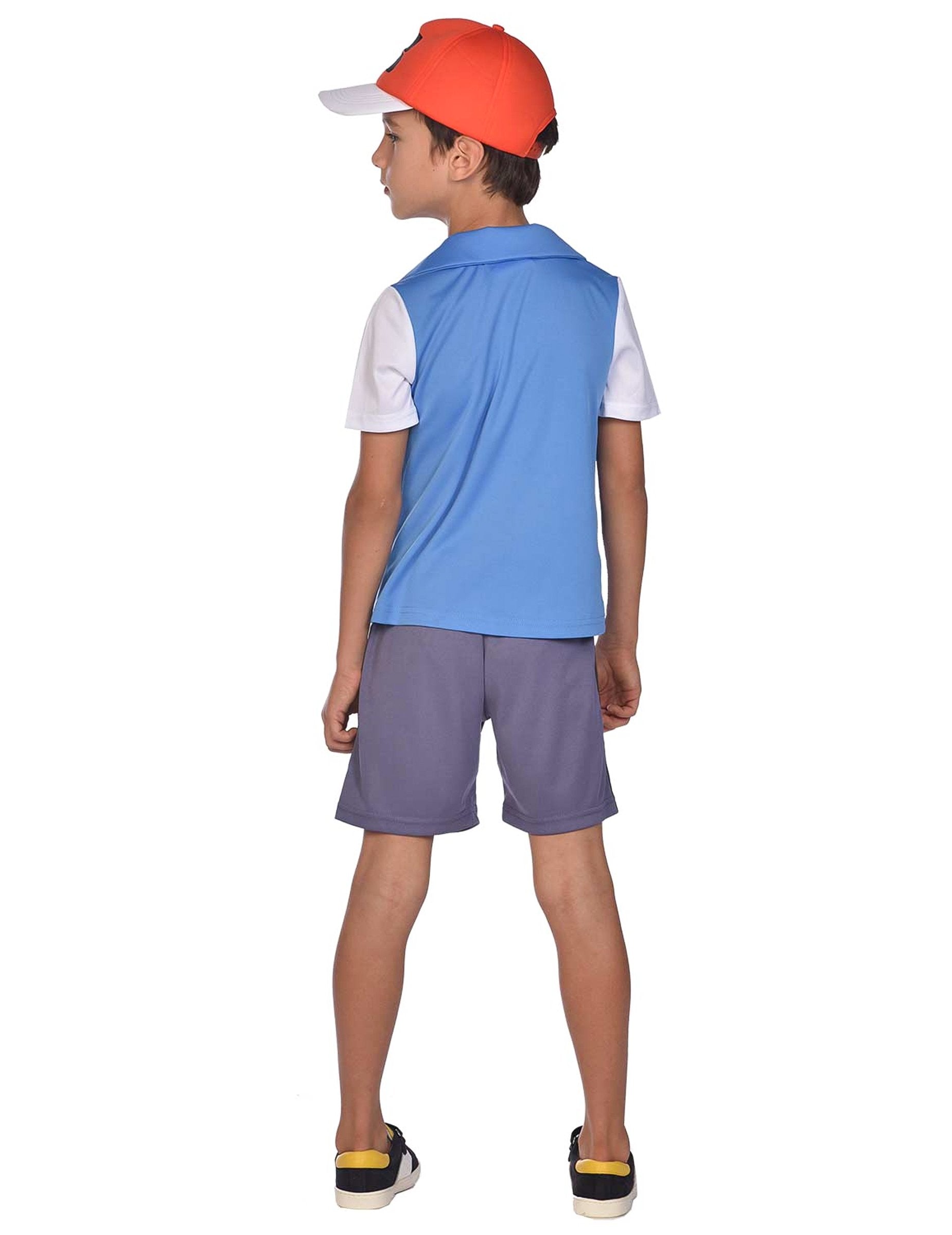 Vue de dos du déguisement Sacha Pokémon pour enfant