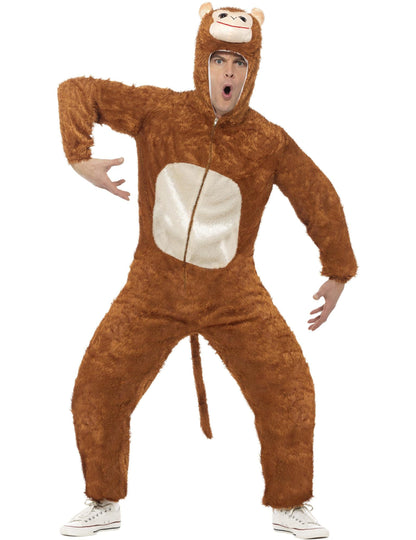 Vue d'ensemble du déguisement de singe pour adulte