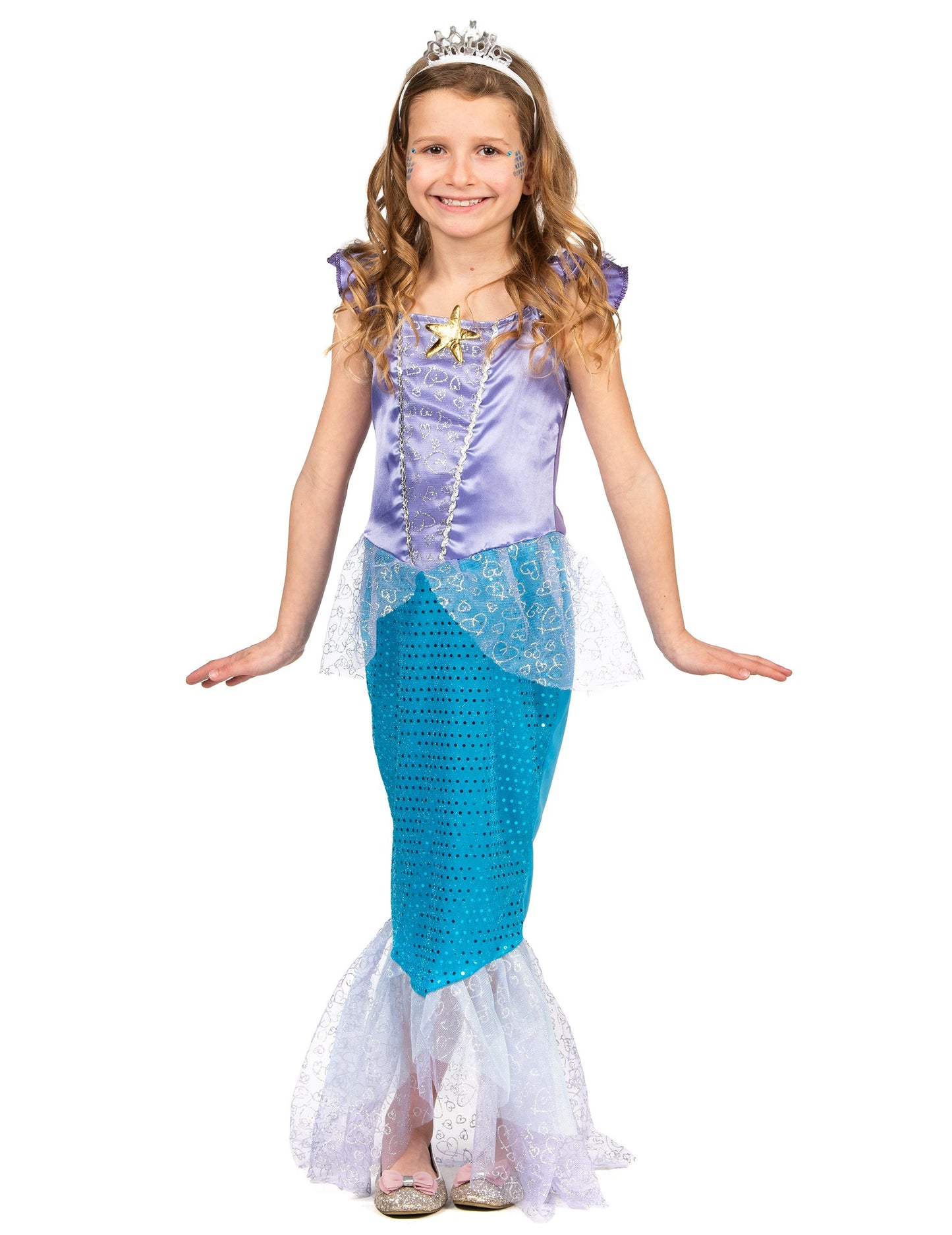 Момиче костюм на сирена