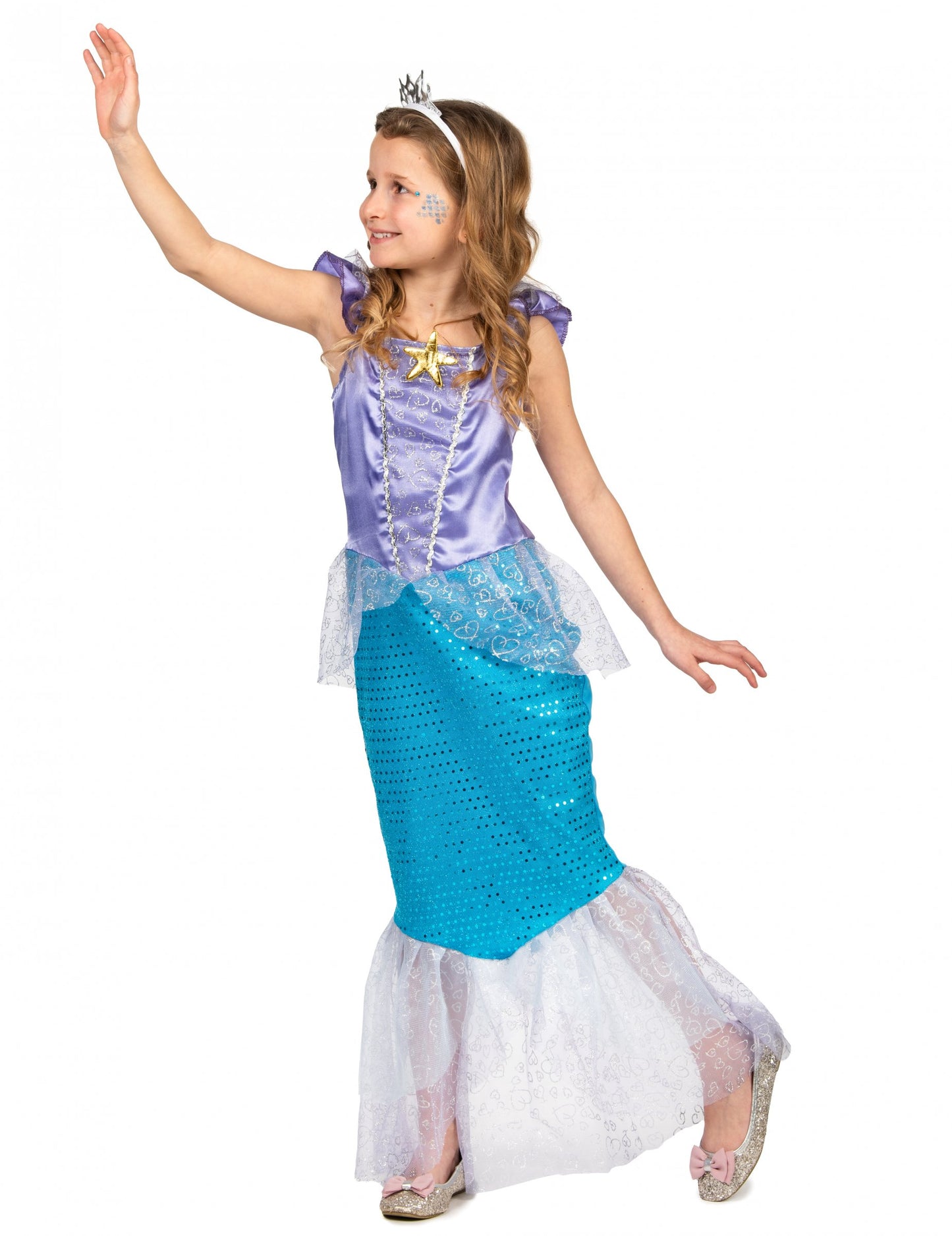 Момиче костюм на сирена