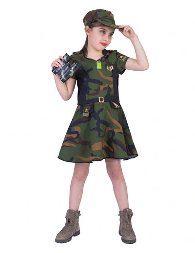 Déguisement Soldat robe fille