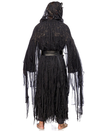 Костюм за окултен магьосник с луксозна маска за възрастни