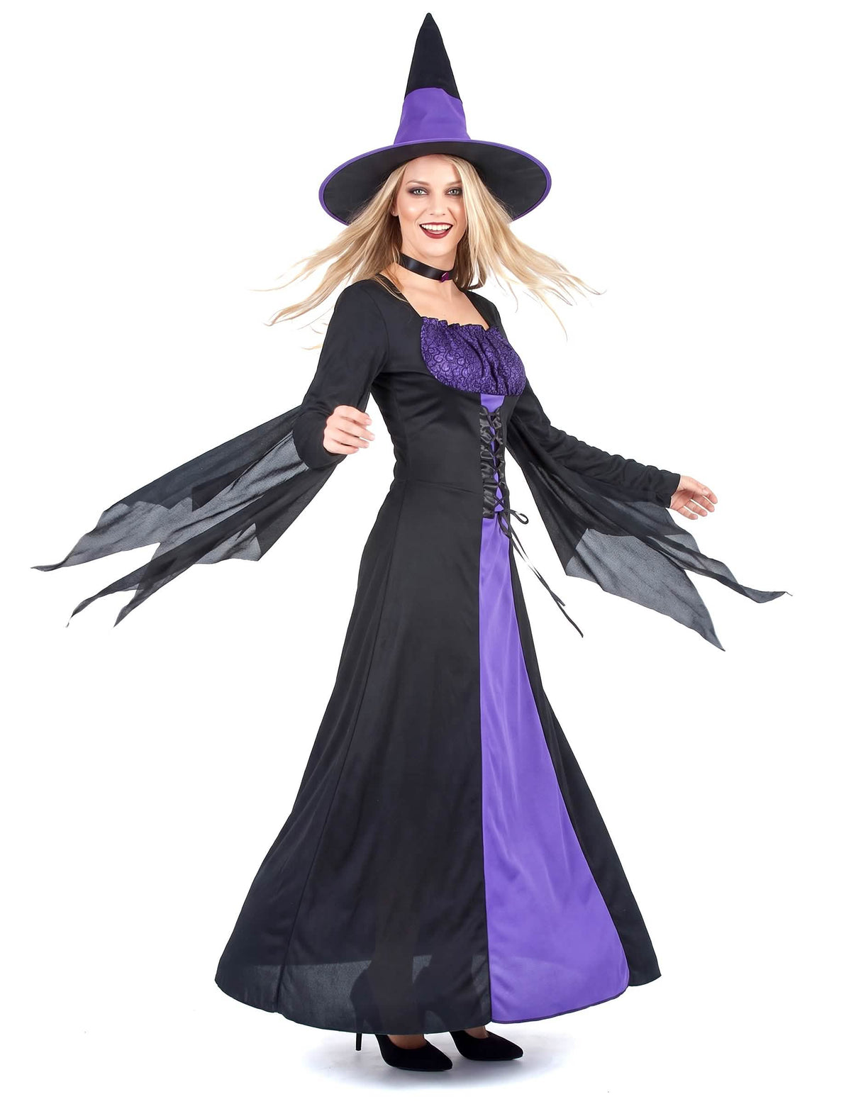 Déguisement sorcière à corsage femme Halloween