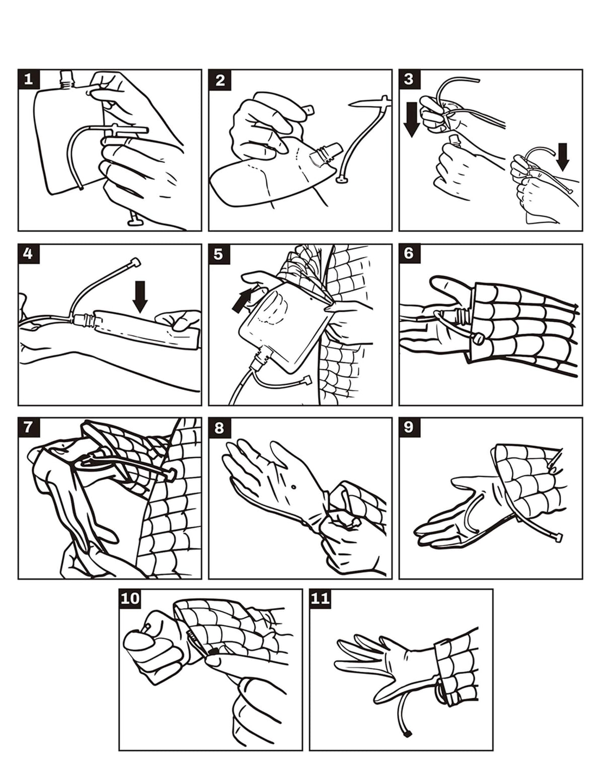 Schéma d'instruction du système du déguisement Spiderbar avec lanceur de liquide