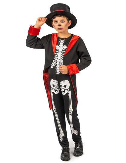 Шик момче скелет костюм
