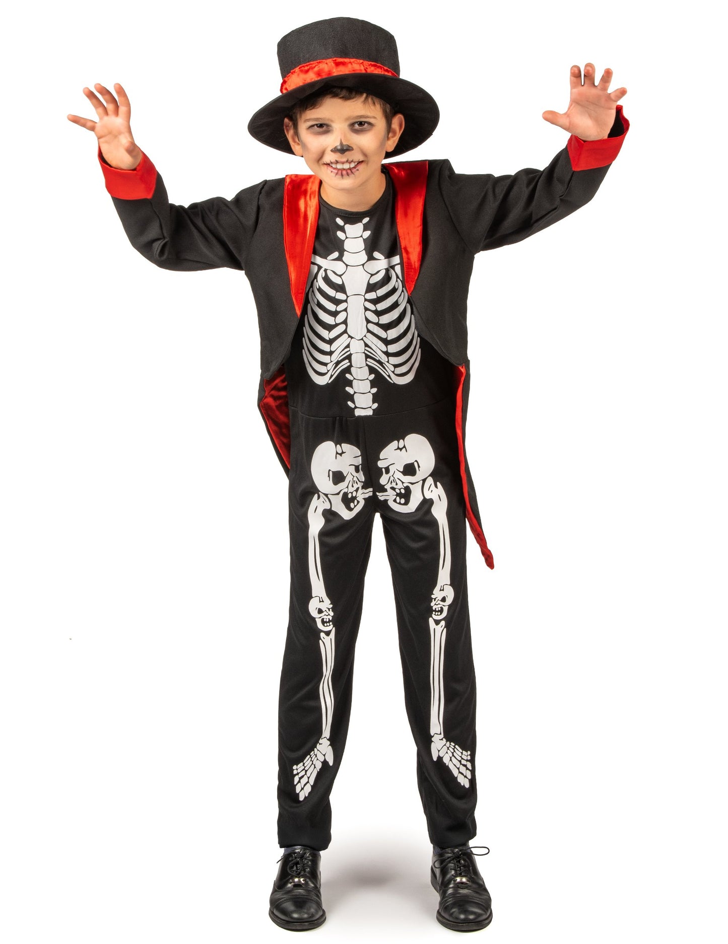 Шик момче скелет костюм