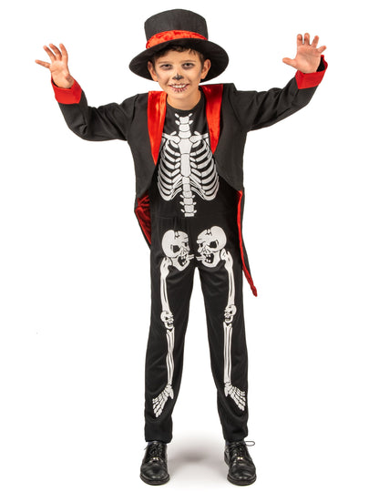 Шик момче скелет костюм