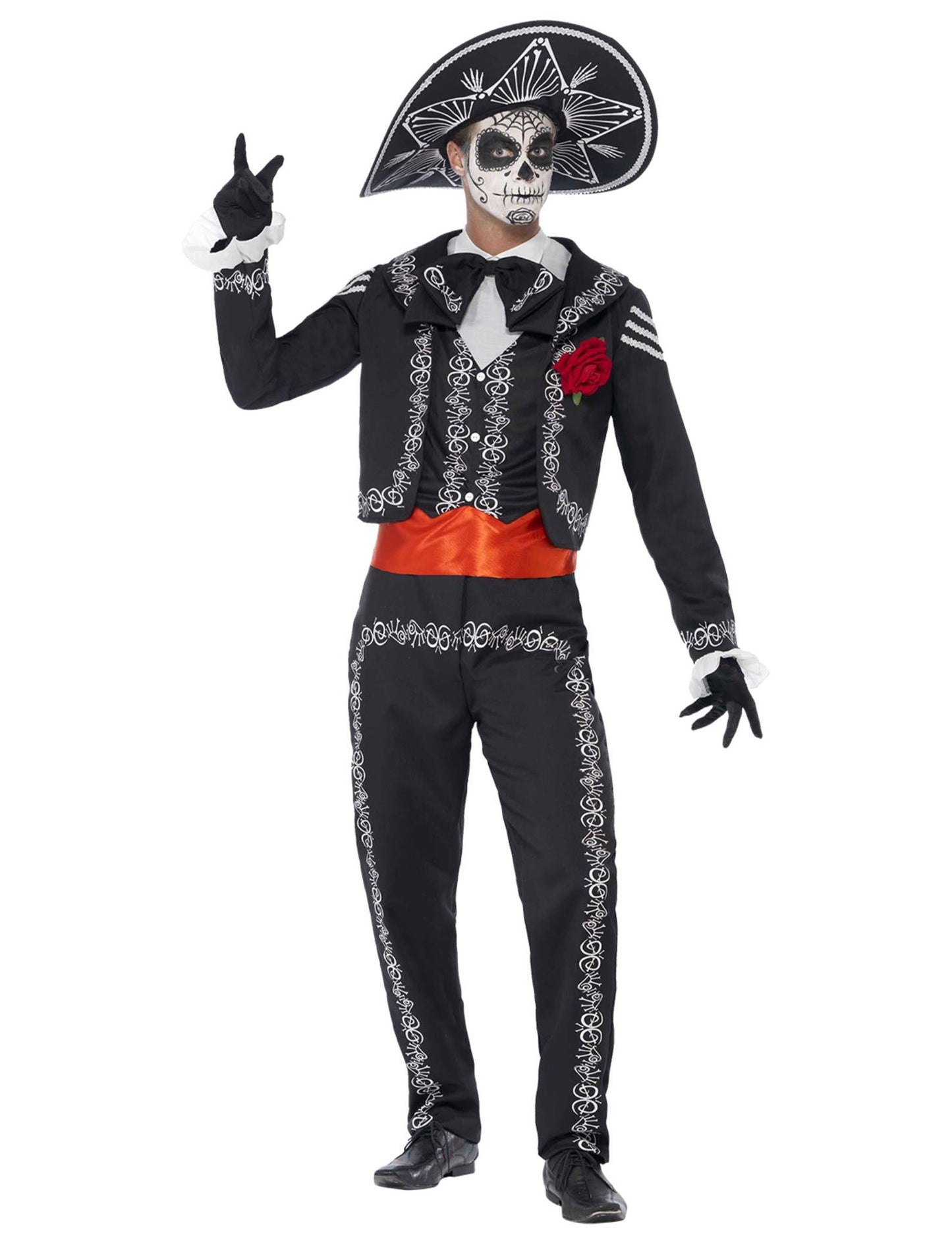 Мексикански скелет прикрийте човек Dia de los Muertos