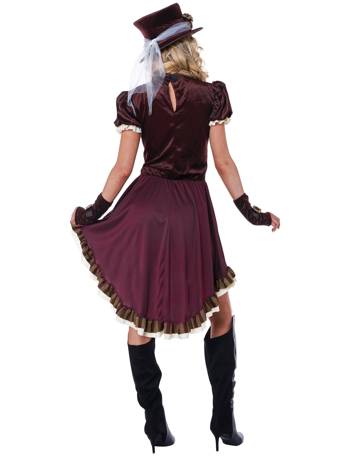 Bordeaux жена steampunk костюм