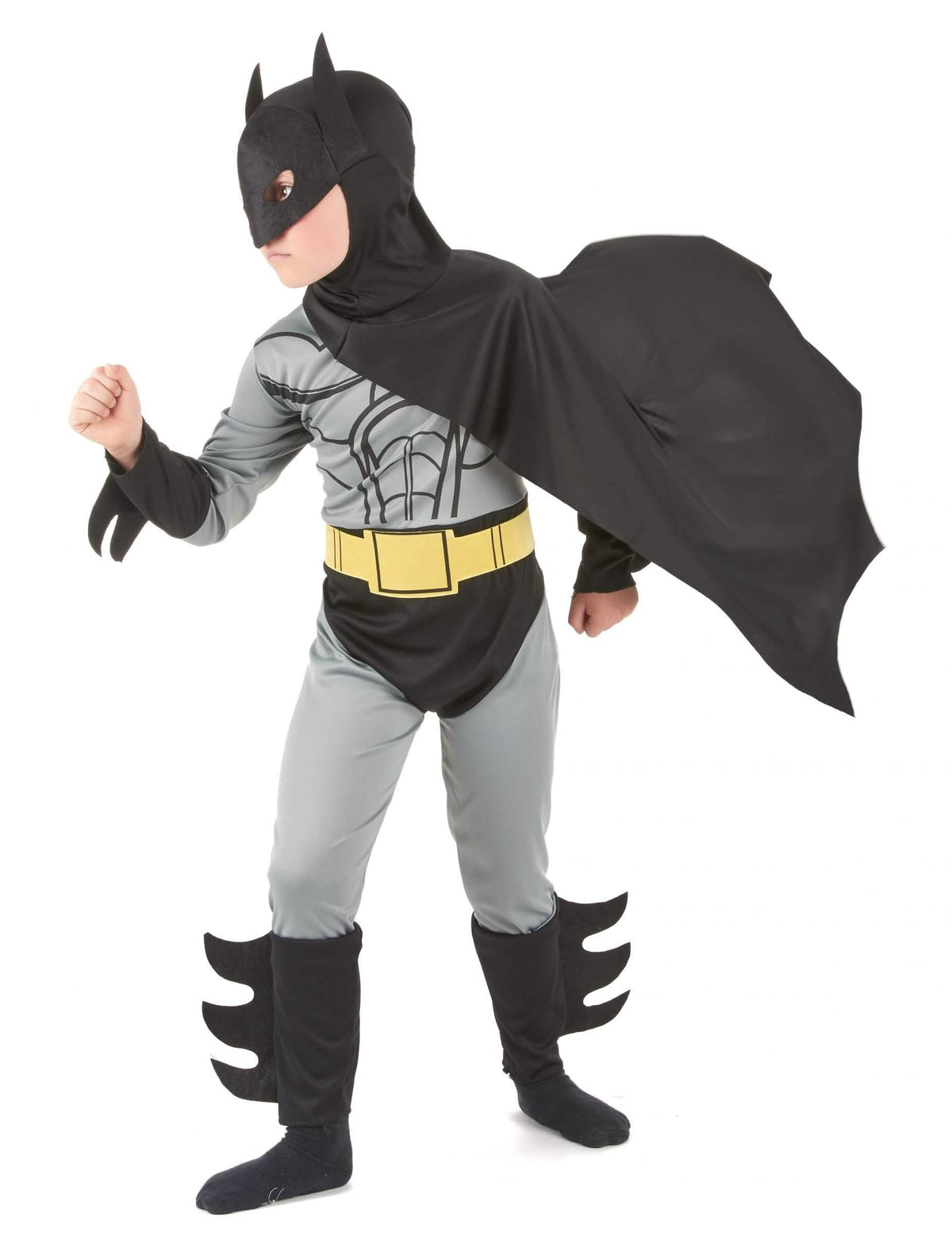 Vue de profil du déguisement de super héros homme chauve-souris pour garçon