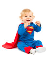 Déguisement Superman pour bébé bleu et rouge avec cape