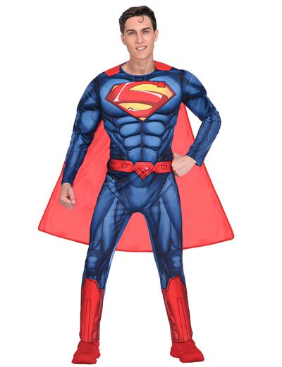 Déguisement Superman™ pour homme bleu et rouge avec cape