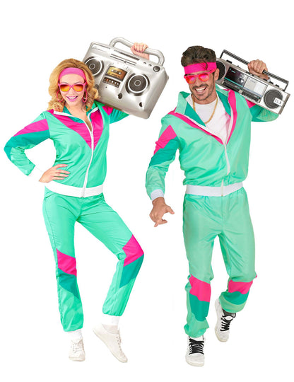 Костюм за анцуг от 80-те години, за възрастни с големи размери