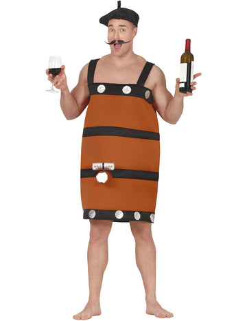 Забавен костюм бъчва за вино за възрастни 
