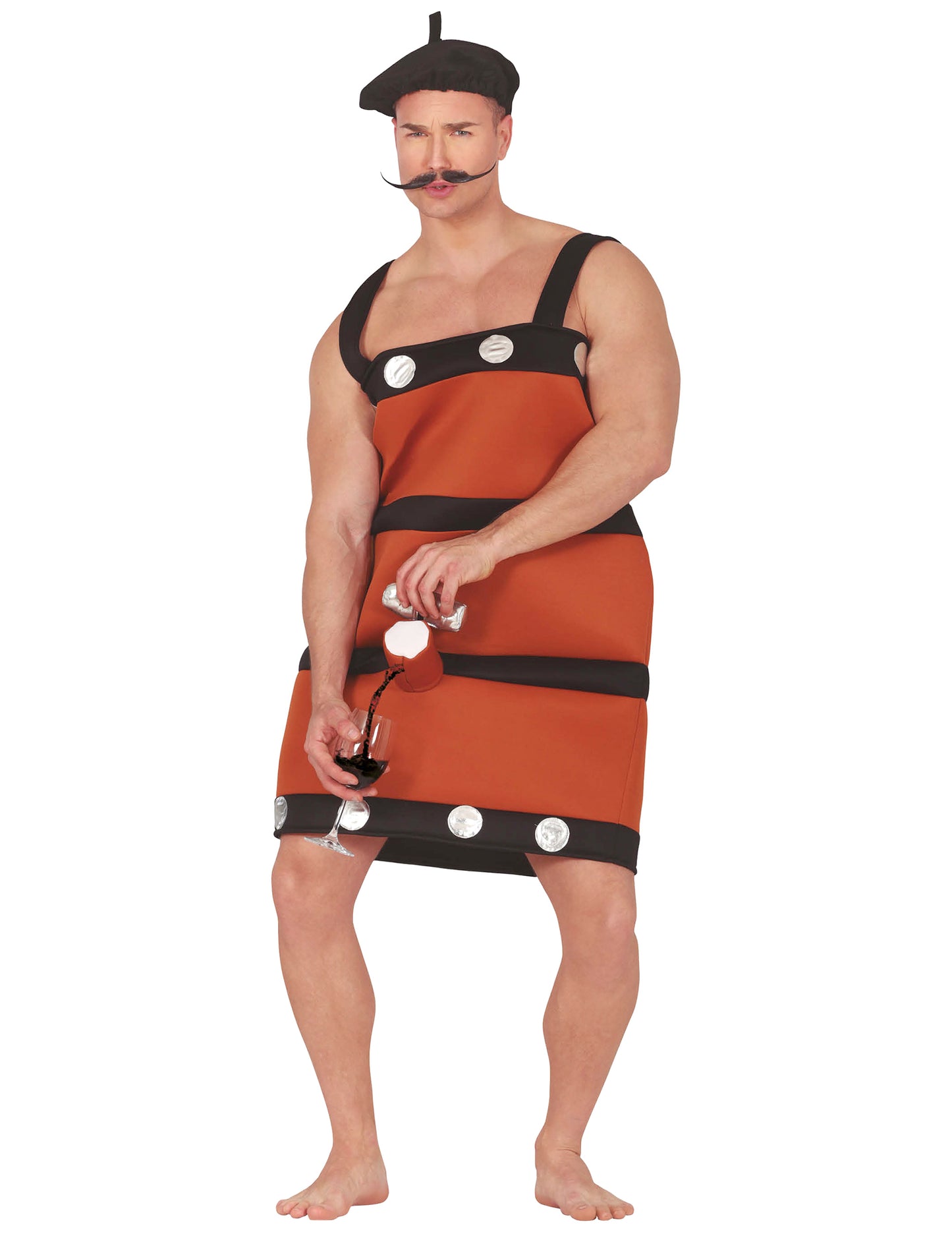 Забавен костюм бъчва за вино за възрастни 