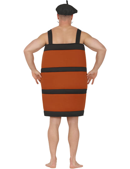 Забавен костюм бъчва за вино за възрастни 