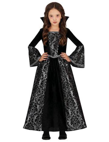 Костюм за сребърни вампири за момичета