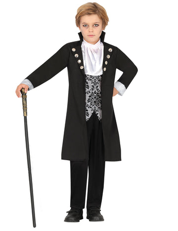 Костюм за сребърни вампири за момчета