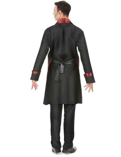 Vue de dos du déguisement de vampire chic pour homme