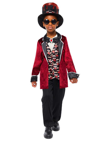 Детски костюм за сатен вампир