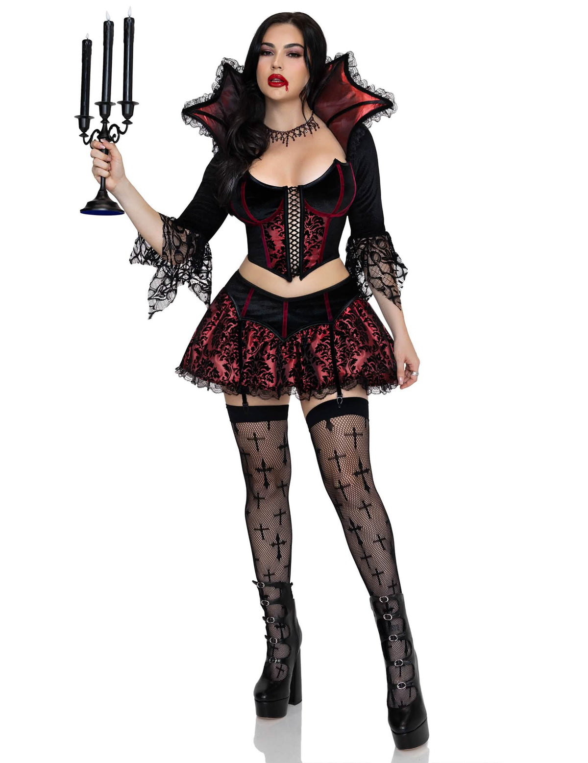 Déguisement vampire sexy baroque femme