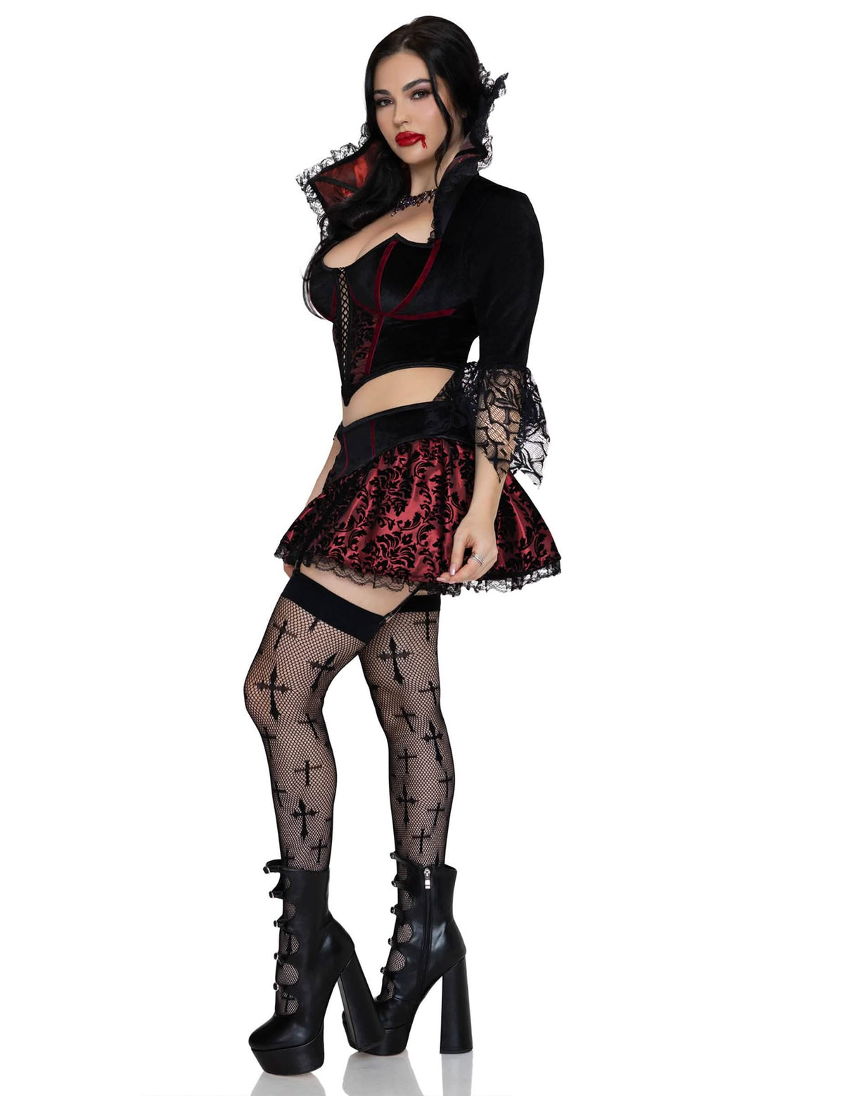 Déguisement vampire sexy baroque femme